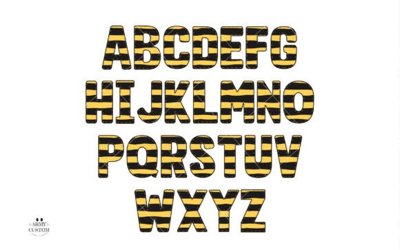 Bee Bundle Font PNG with transparent background - Preview 6