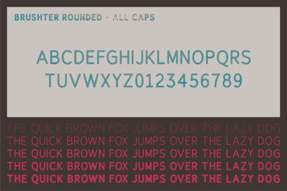 Brushter Rounded Font - Preview 3