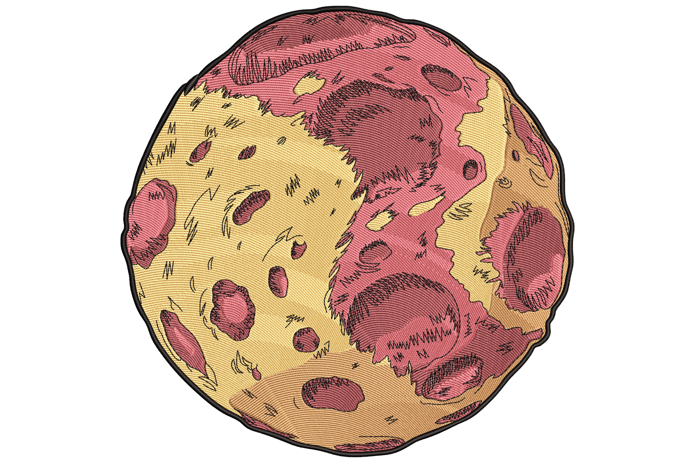 Cratered Moon Planet