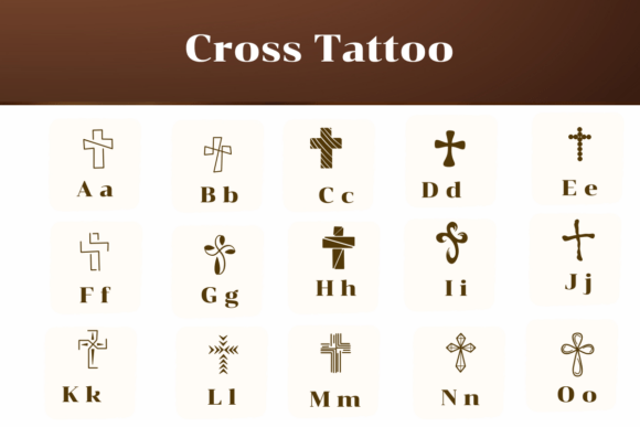 Cross Tattoo Font - Preview 1