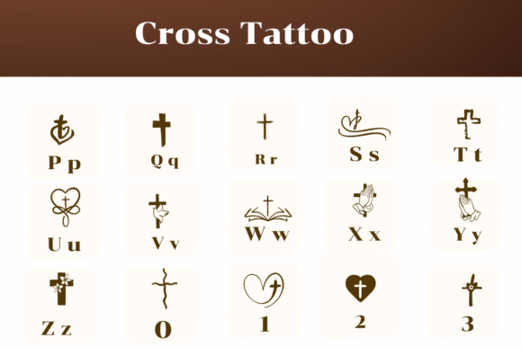 Cross Tattoo Font - Preview 2