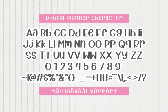 Digital Planner Font - Preview 1