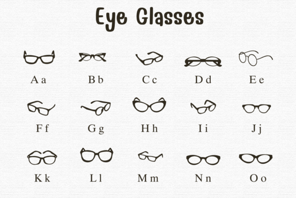 Eye Glasses Font - Preview 1