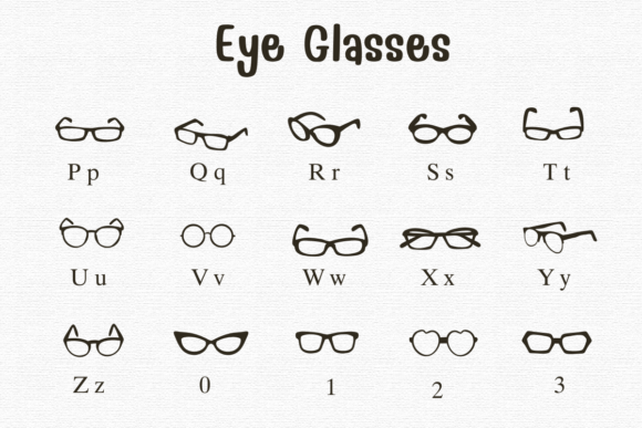 Eye Glasses Font - Preview 2