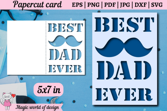 Fathers Day Cards SVG,Best Dad Ever Card