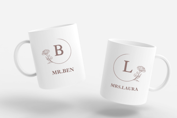Freesia Monogram Font PNG with transparent background - Preview 2
