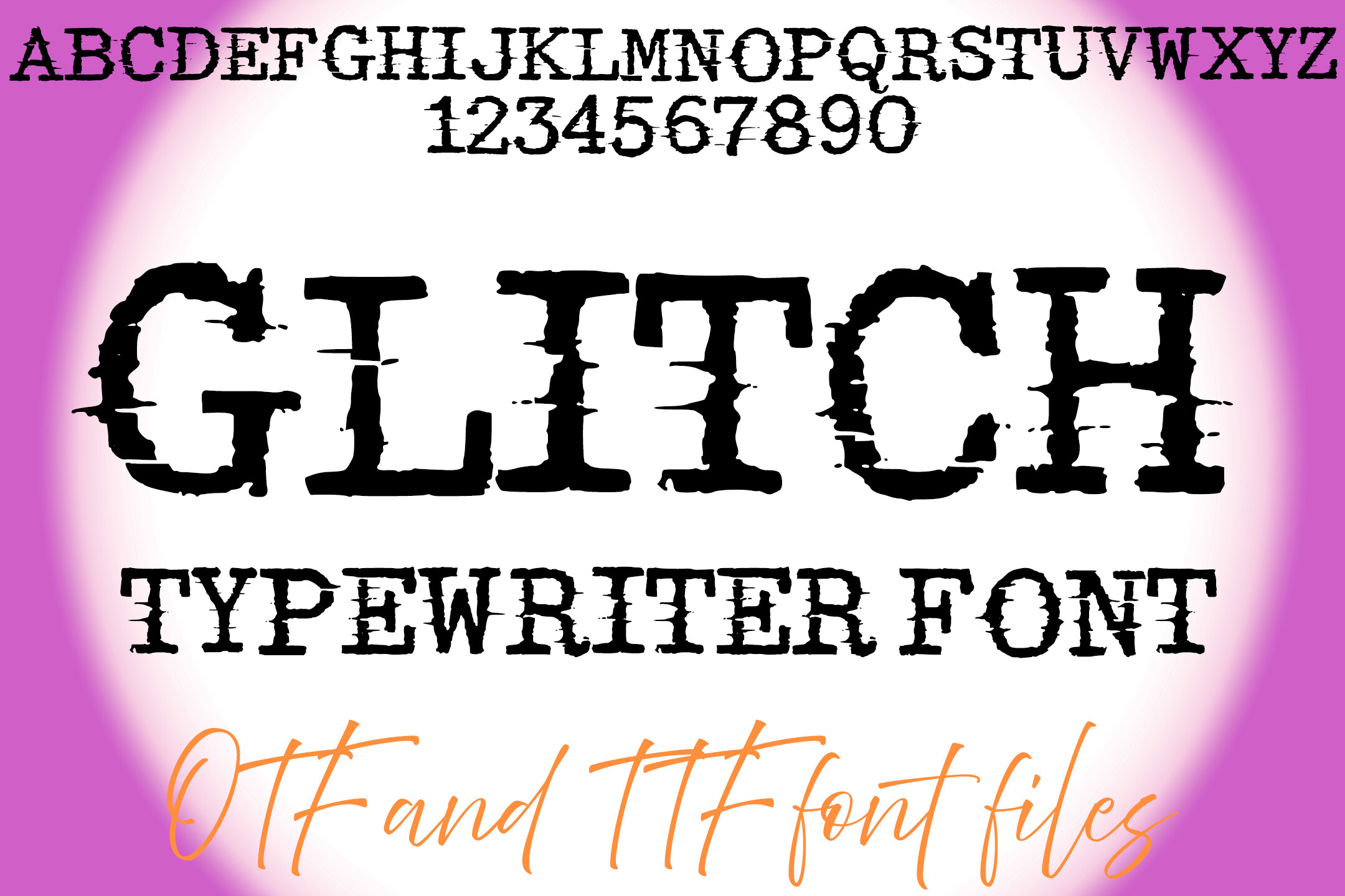 Glitch Typewriter Font by squeebcreative preview