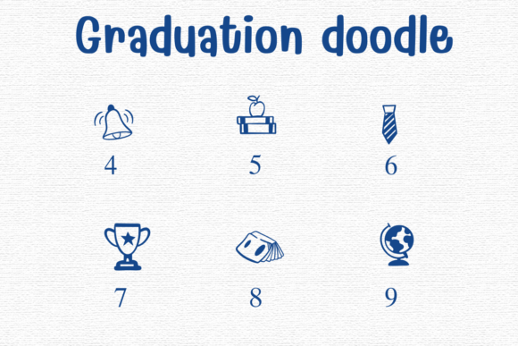 Graduation Doodle Font - Preview 3