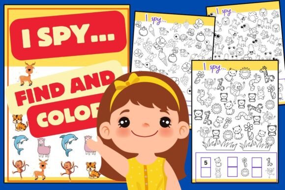 I Spy- Children Coloring Book