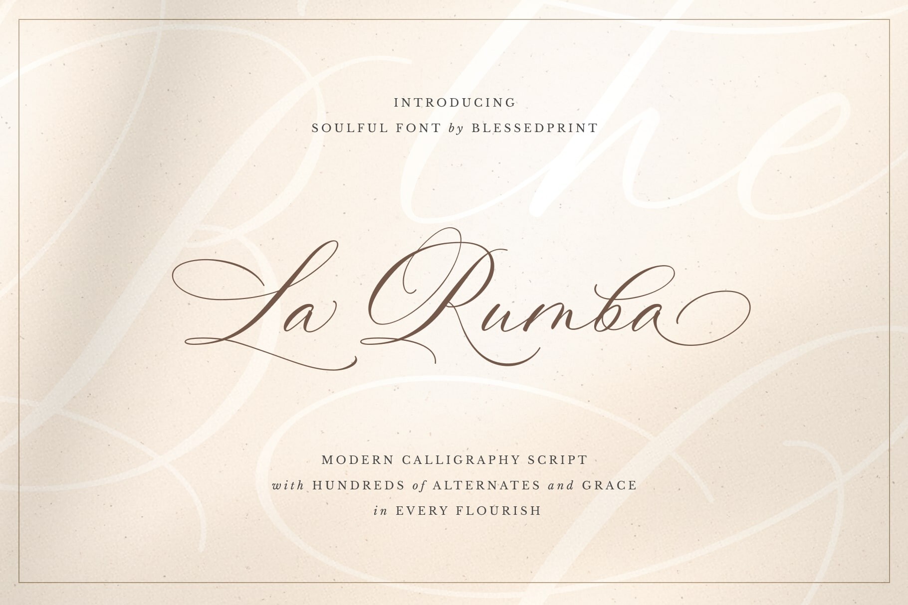La Rumba Font by Blessed Print · Creative Fabrica
