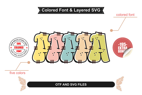Mural Font PNG with transparent background - Preview 2