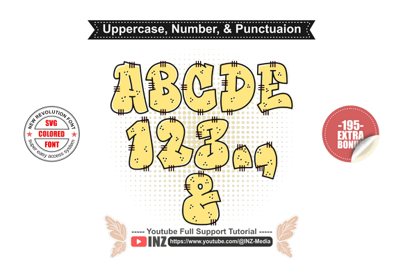 Mural Font PNG with transparent background - Preview 6