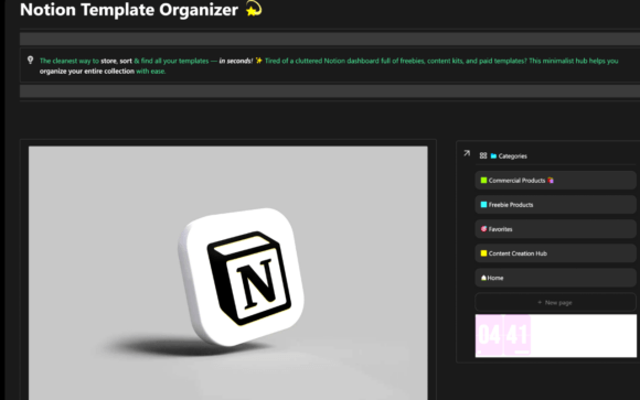 Notion Template Organizer