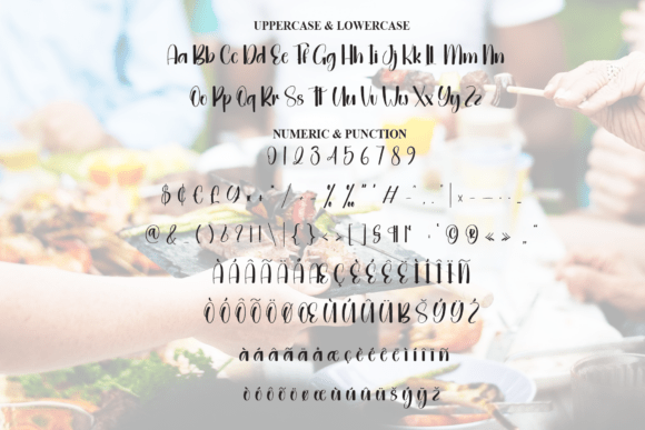 Party Barbecue Font PNG with transparent background - Preview 6