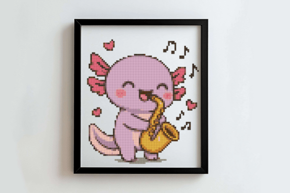 Saxolotl Cross Stitch Pattern