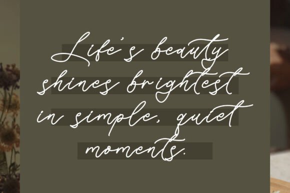 Silent Orchid Font PNG with transparent background - Preview 1