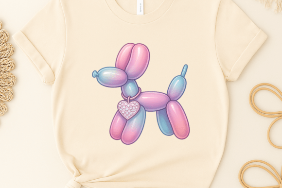 Dog Ballon Dog Sublimation Clipart Png Afbeelding Afdrukbare Illustraties Door Dream Studio MAX