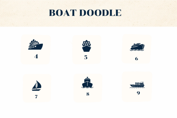 Boat Doodle Font - Preview 3