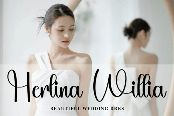 Background Magnolia Font PNG with transparent background - Preview 1