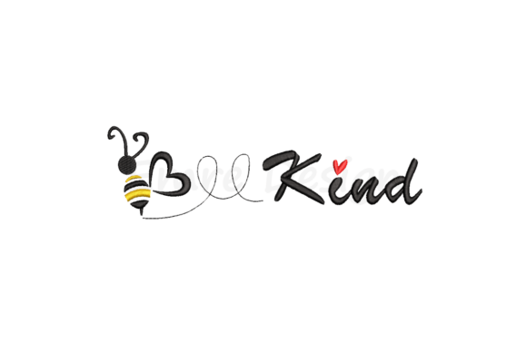 Bee Kind Embroidery Design