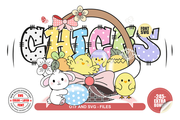 Chicks Color Fonts Font By INZ Creations