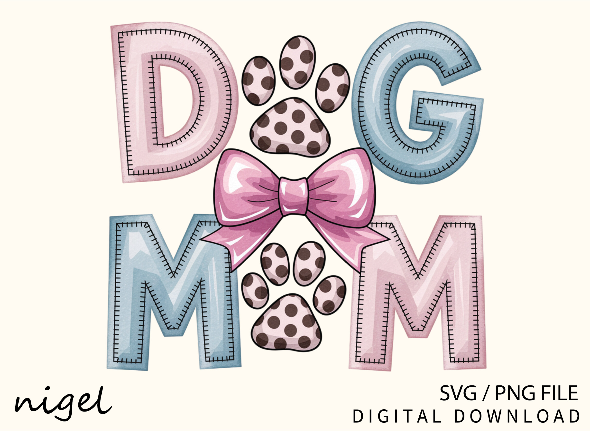 Coquette Bow Dog Mom Png, Dog Mama Svg Graphic by Nigel Store ...