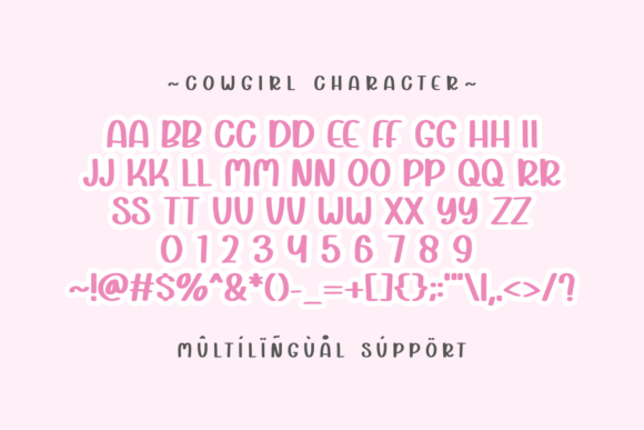 Cowgirl Font - Preview 1