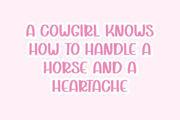 Cowgirl Font - Preview 2