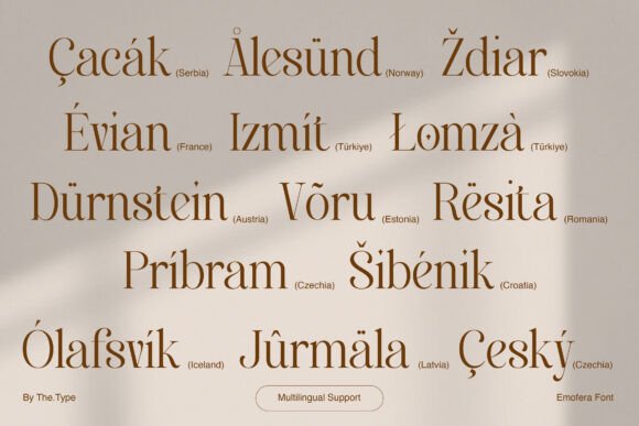 Emofera Font font preview - 5