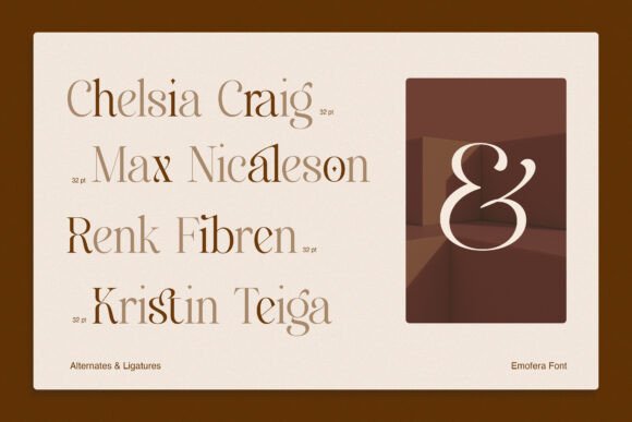 Emofera Font font preview - 6