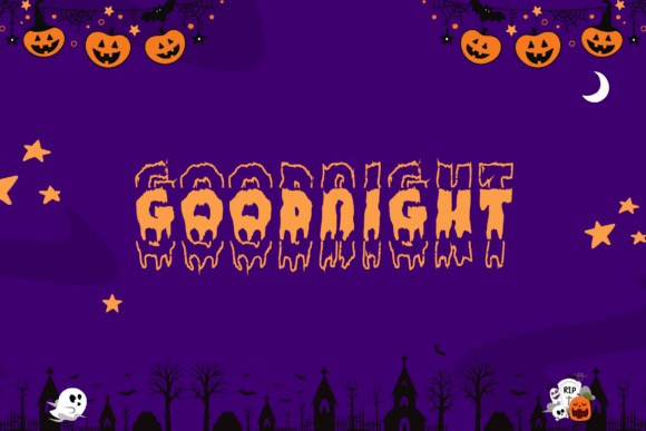 Handwriting Melted Stacked Font PNG with transparent background - Preview 1