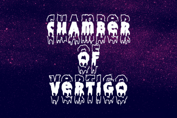 Handwriting Melted Stacked Font PNG with transparent background - Preview 2