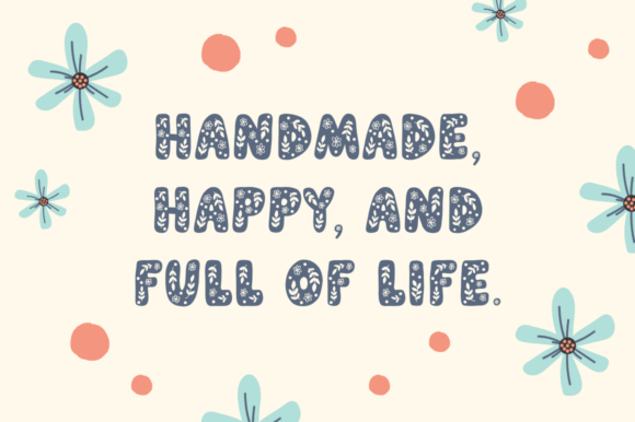 In Bloom Font PNG with transparent background - Preview 2