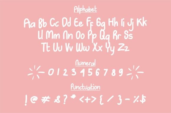 Kiyut Font PNG with transparent background - Preview 1