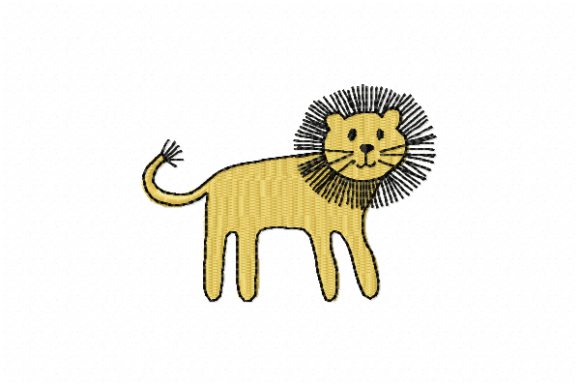 Lion Embroidery Design