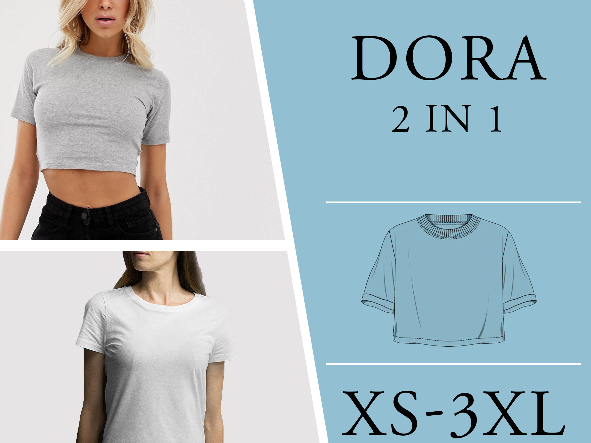 Molly DIY Basic T-shirt All Sizes