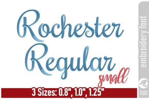 Rochester Embroidery Font - Small Embroidery Fonts Embroidery Design By TheSpiritInMotion