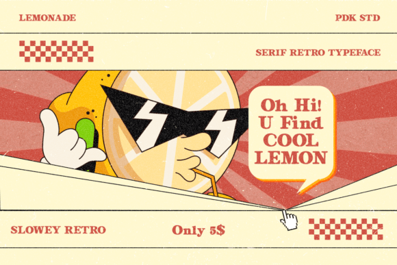 Slowey Retro Font font preview - 5