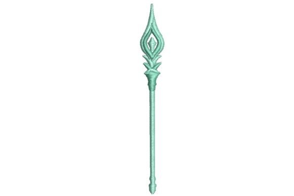 Turquoise Magic Wand with Star Sparkles