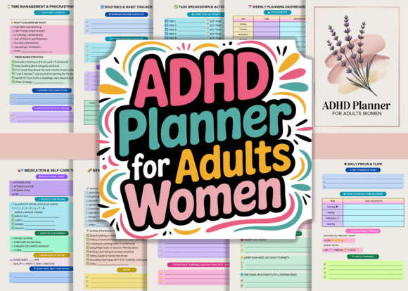 ADHD Planner for Adult Women 🧠 KDP