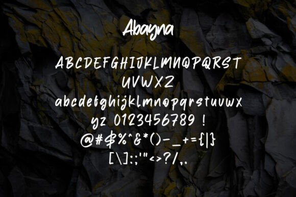 Abayna Font - Preview 1