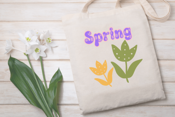 Abstract Flower Font - Preview 3