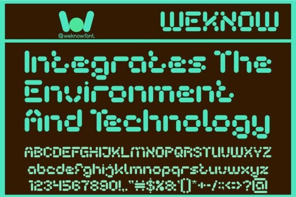 Autonomous Robot Font - Preview 1