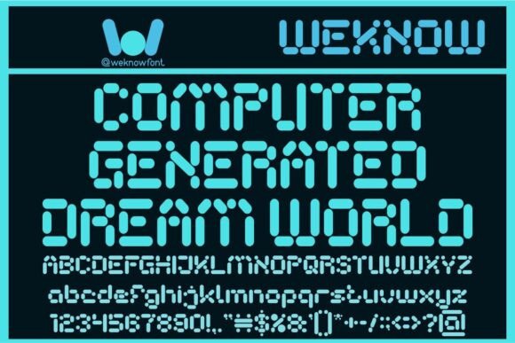 Autonomous Robot Font - Preview 3