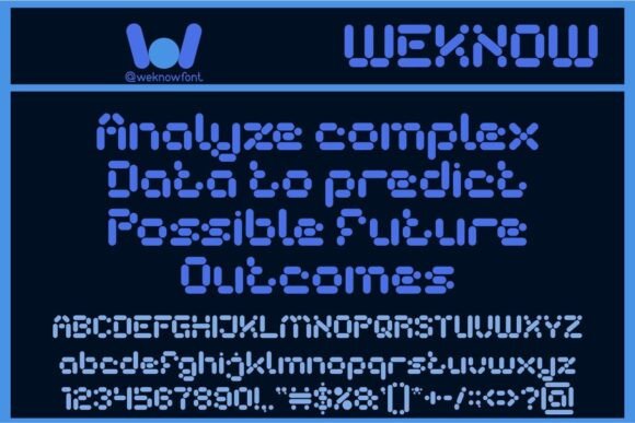 Autonomous Robot Font - Preview 4