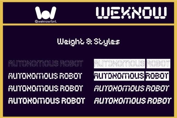 Autonomous Robot Font - Preview 5
