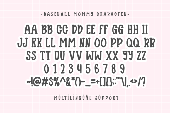 Baseball Mommy Font - Preview 1