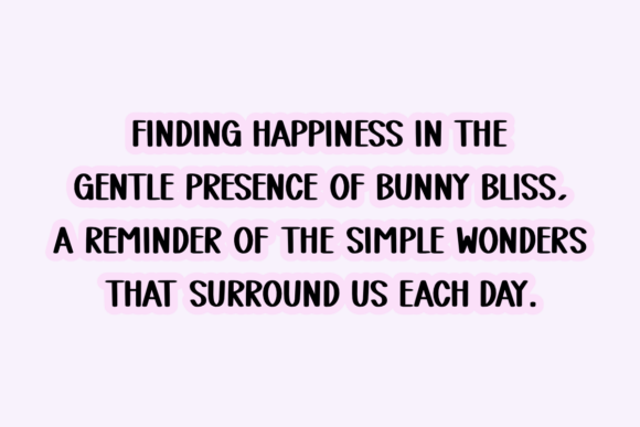 Bunny Bliss Font - Preview 1