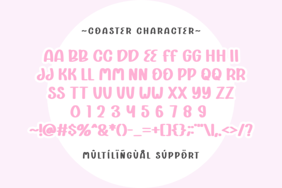 Coaster Font - Preview 1