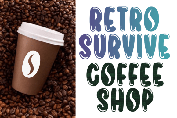 Coffee Beans Font - Preview 1